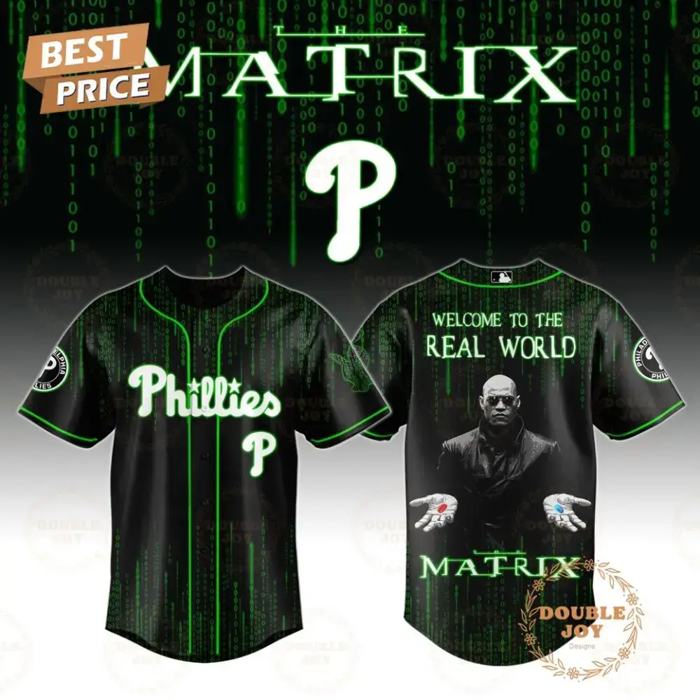 Philadelphia Phillies X Matrix "Welcome To The Real World" 2025 Special Edition Baseball Jersey Image