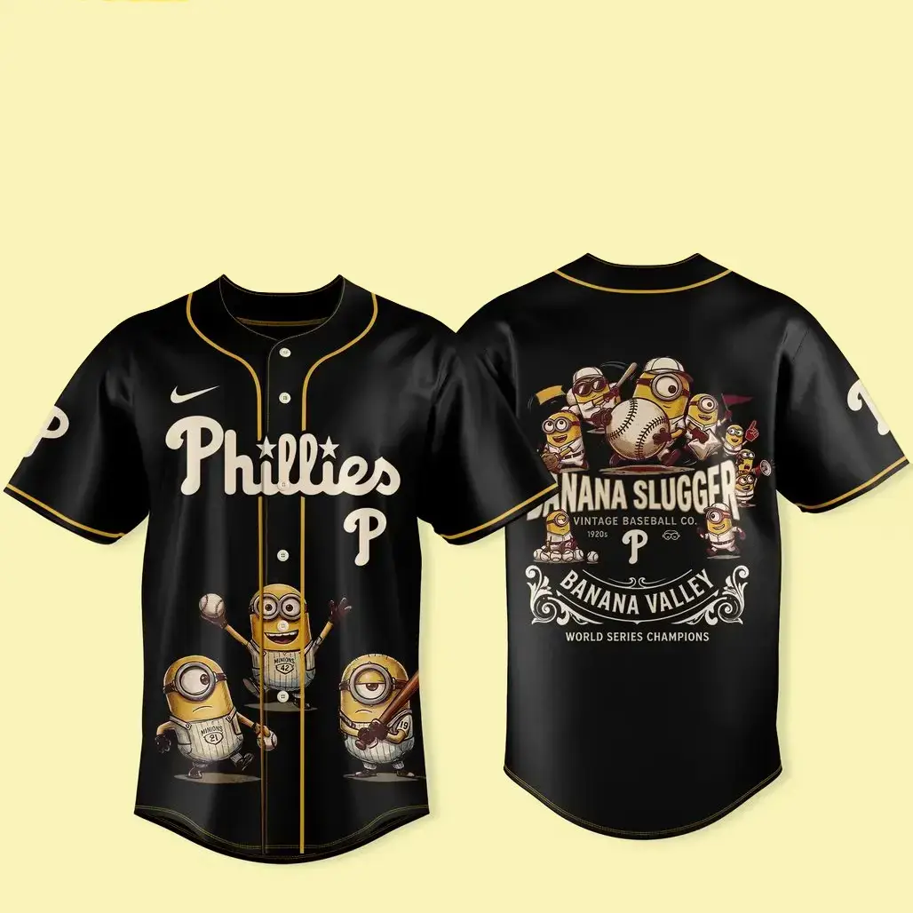 Philadelphia Phillies x Minions and Monsters 2026 Vintage 1920s Baseball Jersey Image