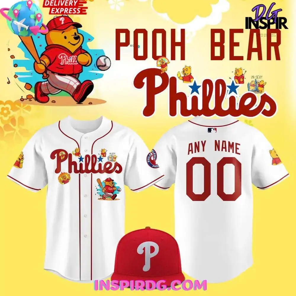 Philadelphia Phillies X Pooh Bear 2025 Baseball Jersey Image