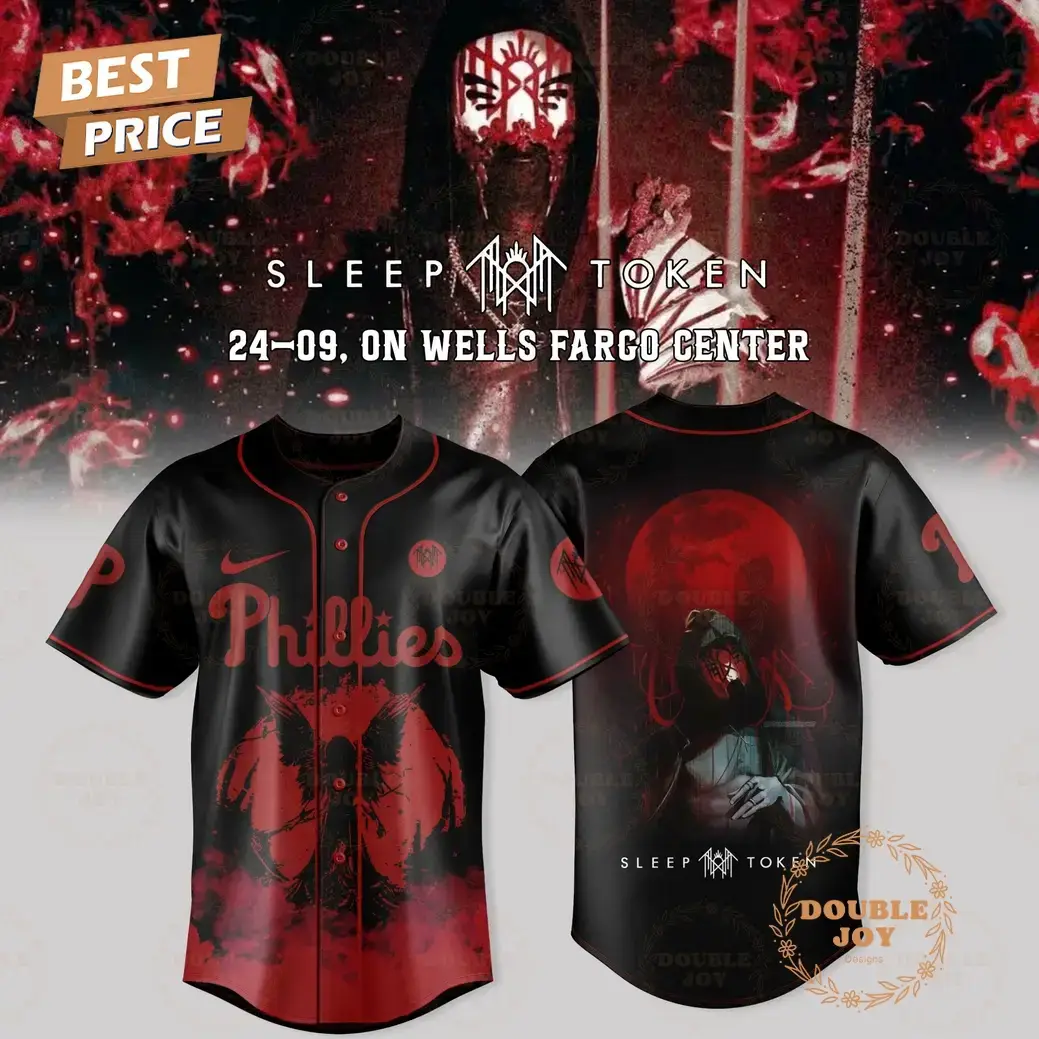 Philadelphia Phillies x Sleep Token Even in Arcadia Tour Limited Edition 2025 Baseball Jersey Image