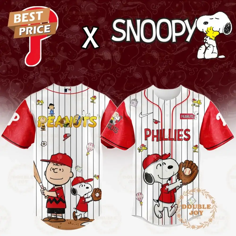 Philadelphia Phillies X Snoopy 2025 Limited Edition Baseball Jersey Image