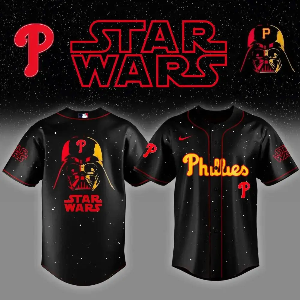 Philadelphia Phillies X Star Wars Night Custom Baseball Jersey Image