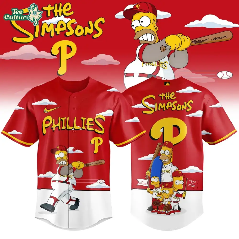 Philadelphia Phillies x The Simpsons 2026 Limited Edition Baseball Jersey Image