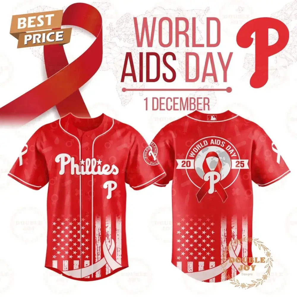 Philadelphia Phillies X World Aids Day Special Edition Baseball Jersey Image