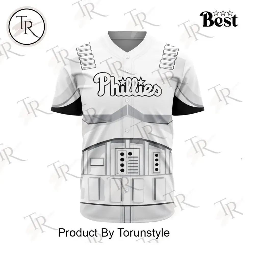Phillies Sci-Fi Baseball Jersey - Unique Galactic Design For Fans Image