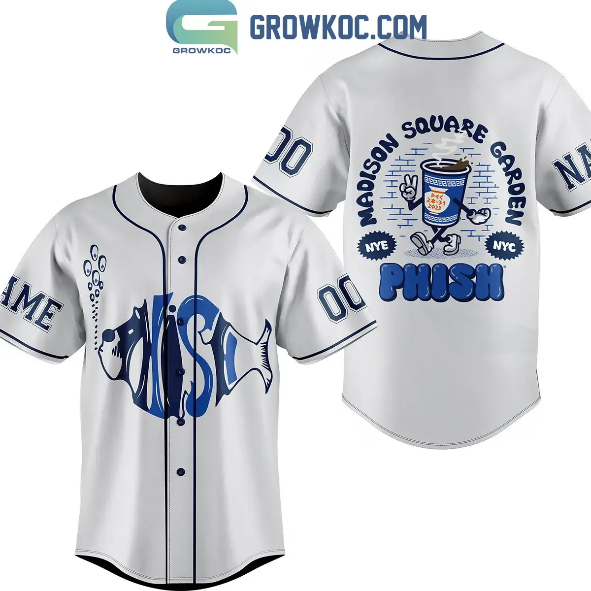 Phish Madison Square Garden Personalized Baseball Jersey Image