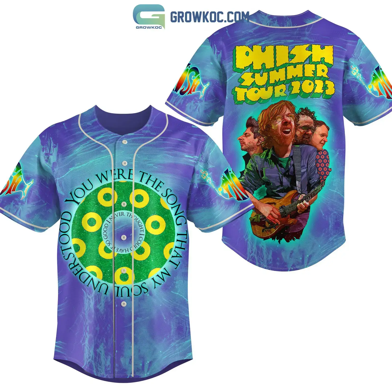 Phish Summer Tour 2023 Personalized Baseball Jersey Image