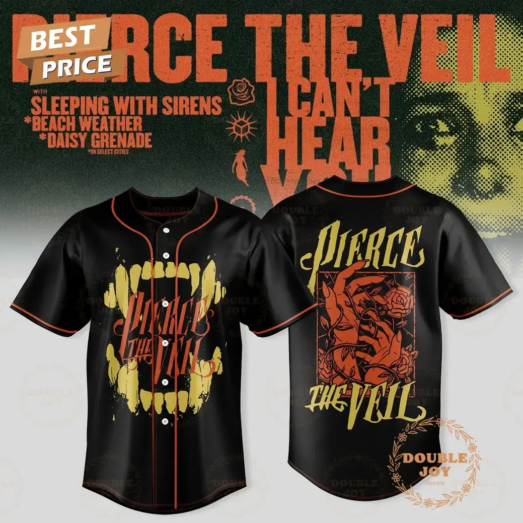 Pierce The Veil World Tour Australia 2026 Baseball Jersey Image