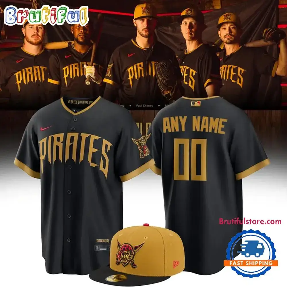 Pittsburgh Pirates 2026 City Connect Stadium Black Baseball Jersey Image