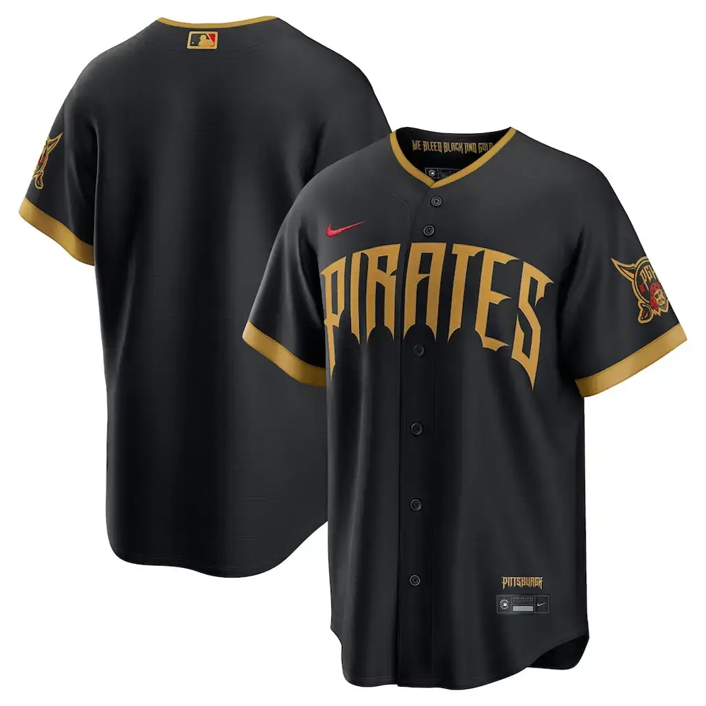 Pittsburgh Pirates Black 2026 City Connect Stadium Baseball Jersey Image