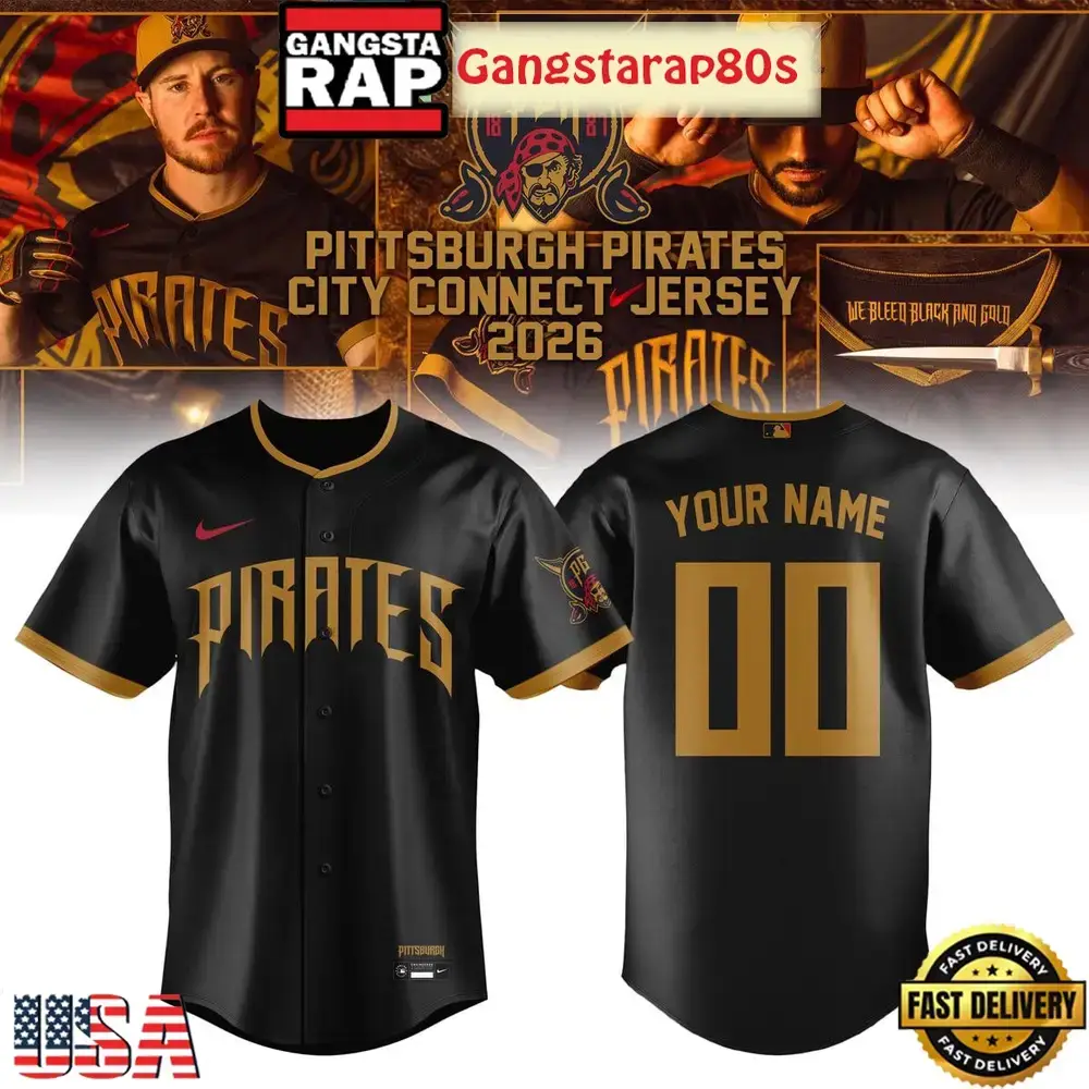 Pittsburgh Pirates City Connect New Season 2026 Custom Baseball Jersey Image