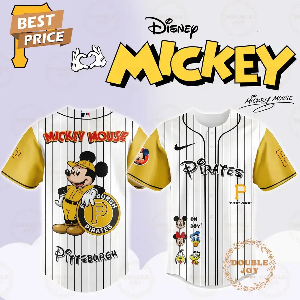 Pittsburgh Pirates Disney Mickey Mouse 2025 Limited Edition Baseball Jersey Image