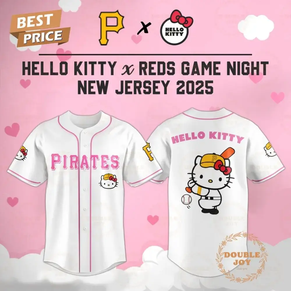 Pittsburgh Pirates Hello Kitty X Cubs Game Night 2025 New Limited Edition Baseball Jersey Image