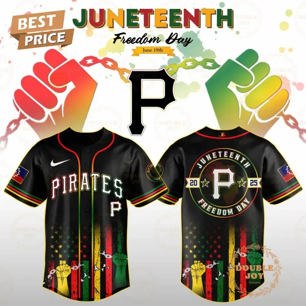 Pittsburgh Pirates Juneteenth Freedom Day 2025 Special Edition Baseball Jersey Image