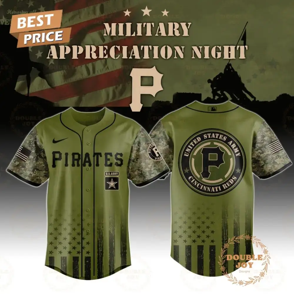 Pittsburgh Pirates Military Appreciation Night 2025 Special Edition Baseball Jersey Image