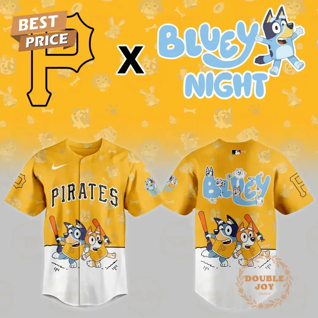 Pittsburgh Pirates MLB 2025 Bluey Night New Edition Baseball Jersey Image
