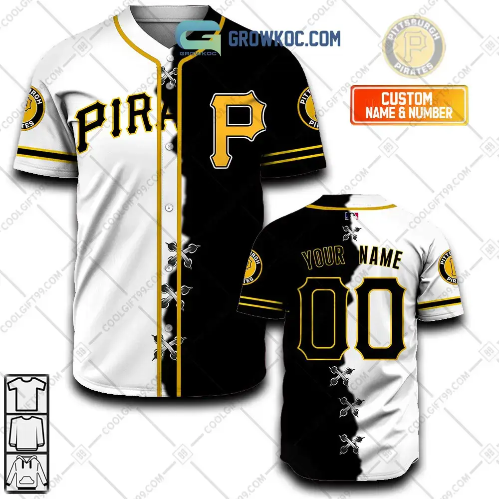 Pittsburgh Pirates MLB Personalized Mix Baseball Jersey Image