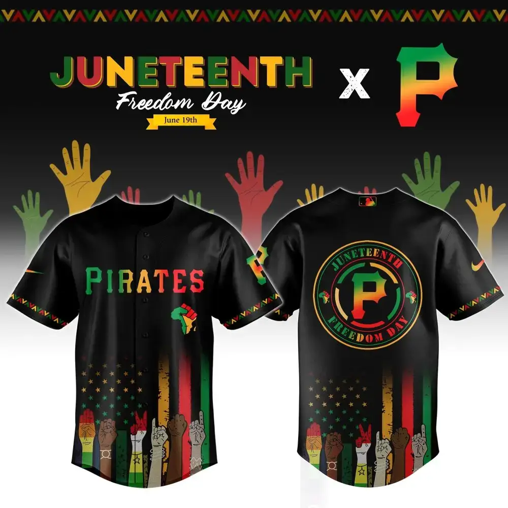 Pittsburgh Pirates Mlb X Juneteenth Custom Baseball Jersey Image