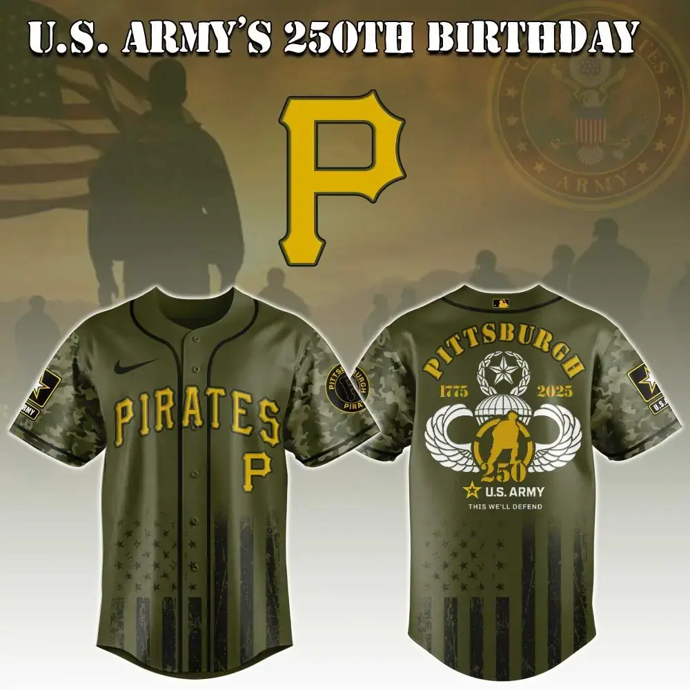 Pittsburgh Pirates Mlb X U.S. Army This We'Ll Defend Custom Baseball Jersey Image