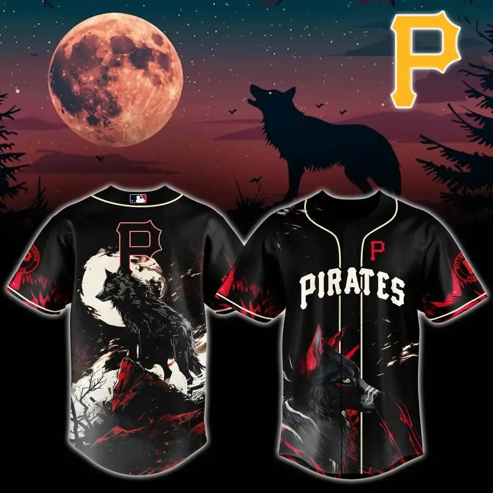 Pittsburgh Pirates Mlb X Wolf Custom Baseball Jersey Image