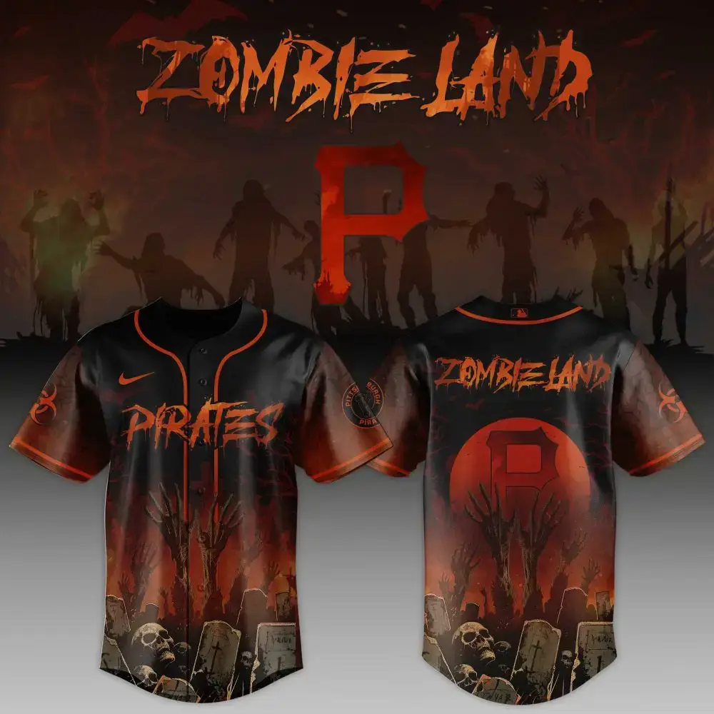 Pittsburgh Pirates Mlb X Zombieland Custom Baseball Jersey Image