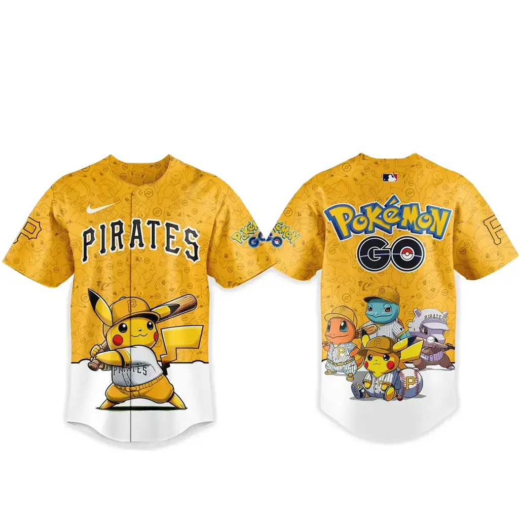 Pittsburgh Pirates Pokemon Go Night 2026 Game Baseball Jersey Image