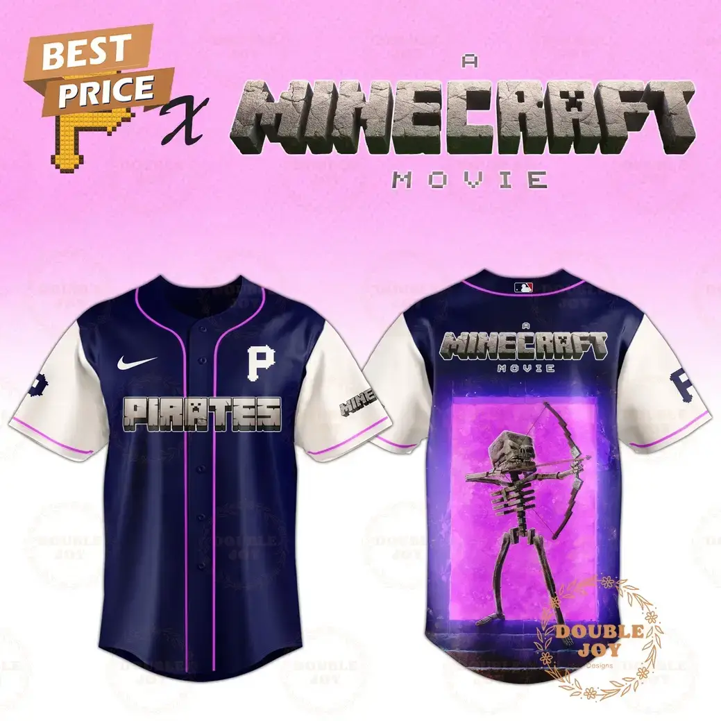 Pittsburgh Pirates Skeleton A Minecraft Movie 2025 Special Edition Baseball Jersey Image