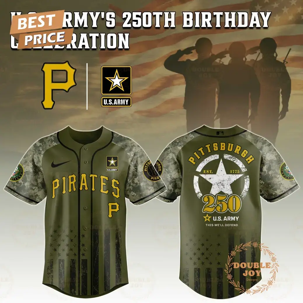 Pittsburgh Pirates U.S. Army's 250th Limited Edition Baseball Jersey Image