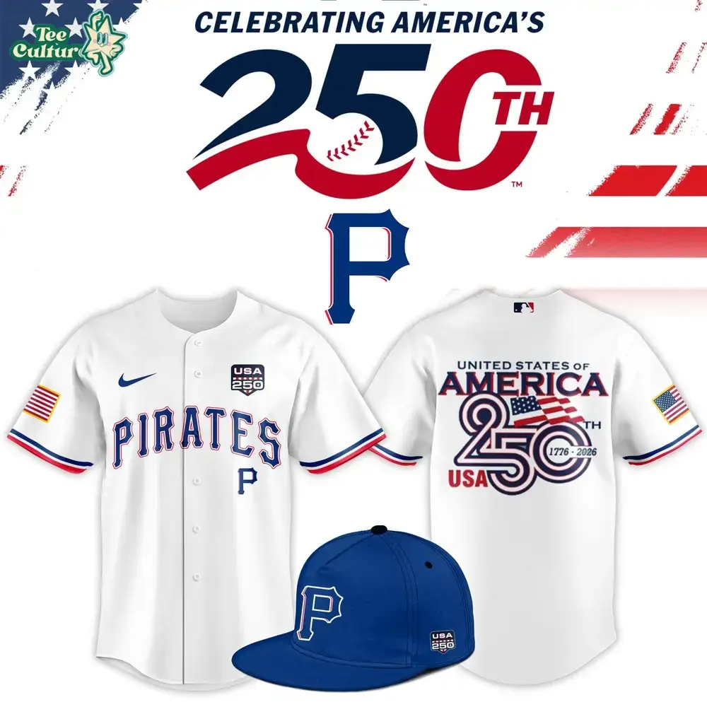 Pittsburgh Pirates USA 250th Anniversary Special Patriotic Baseball Jersey Image