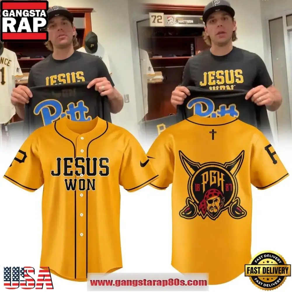 Pittsburgh Pirates x Jesus Won 2026 Limited Edition Baseball Jersey Image