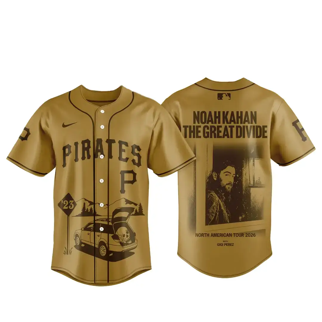 Pittsburgh Pirates x Noah Kahan The Great Divide Tour 2026 Baseball Jersey Image