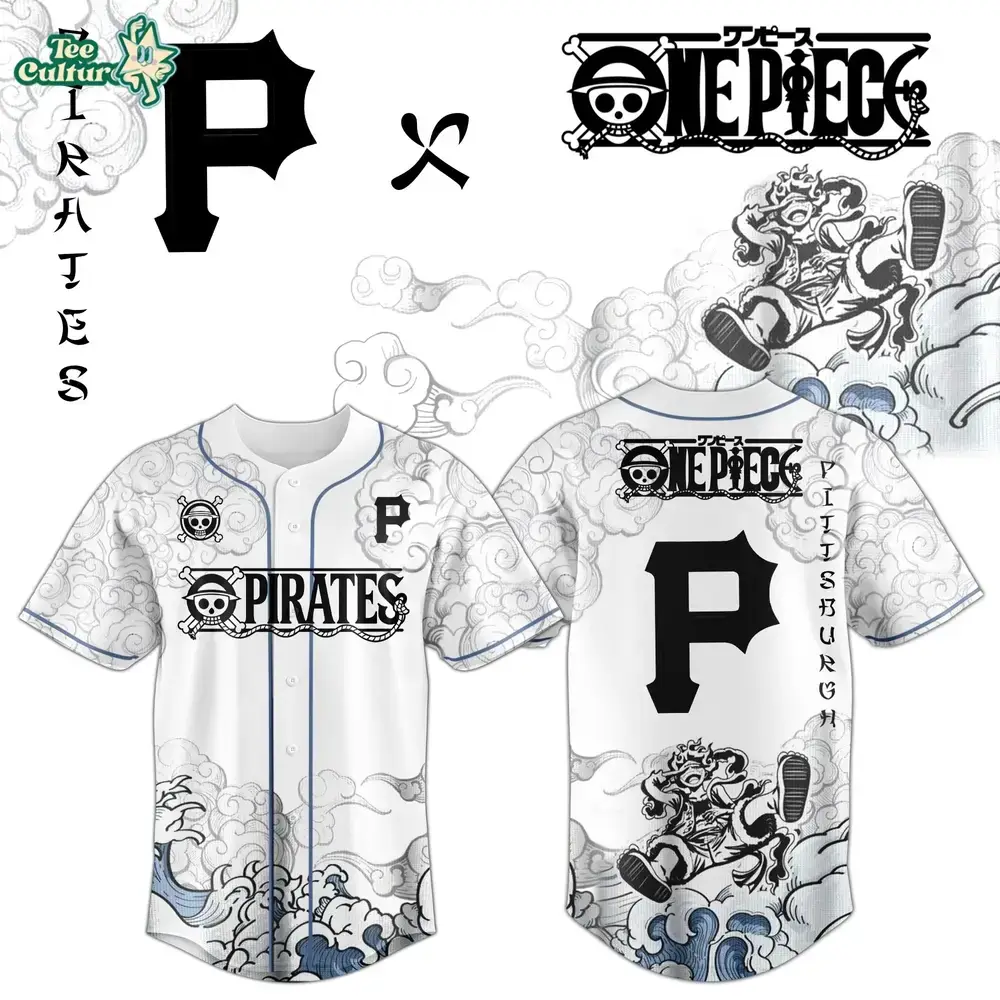 Pittsburgh Pirates x One Piece Jersey 2026 Luffy Gear 5 Image