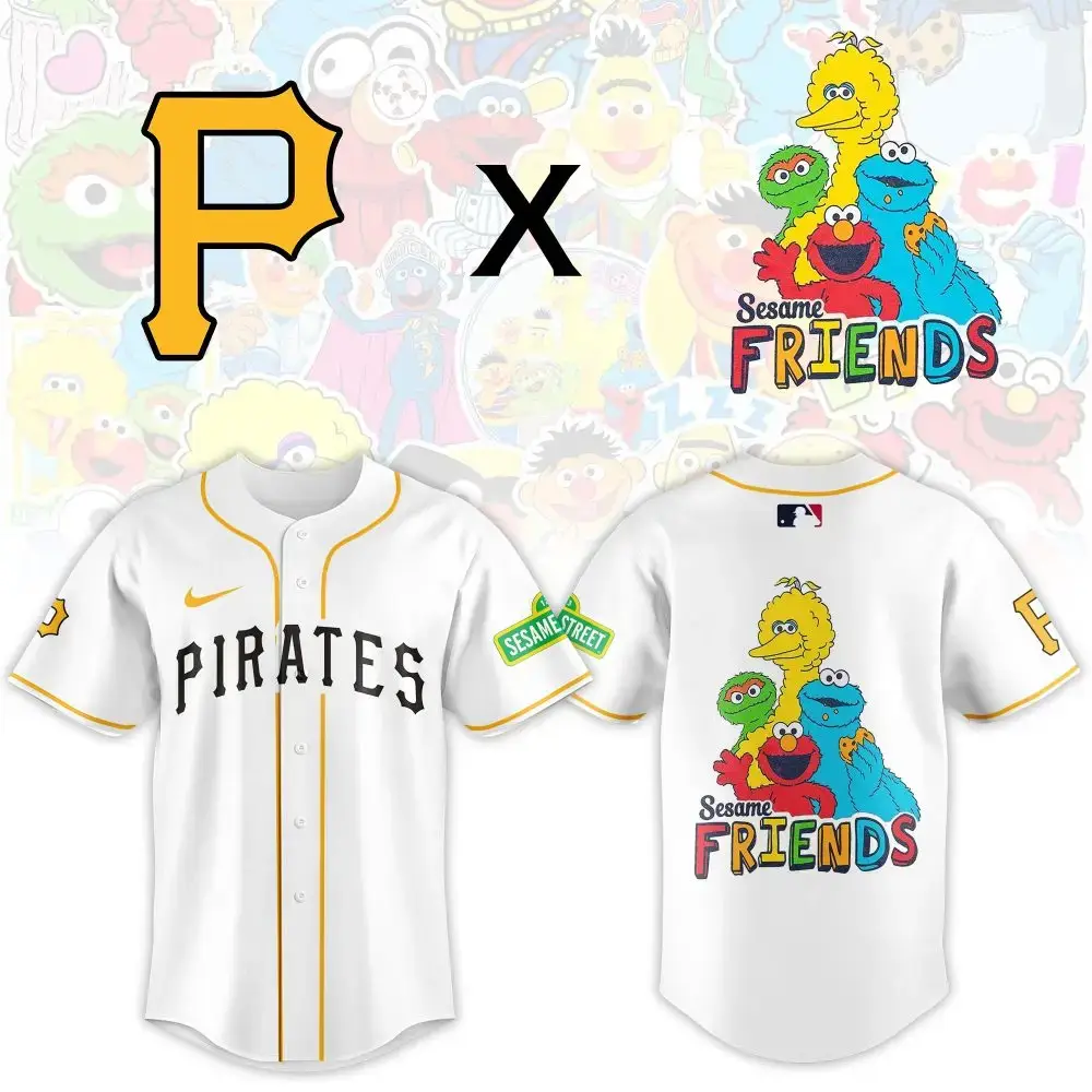 Pittsburgh Pirates X Sesame Street Friends Jersey - Limited Edition Fan Gear Image