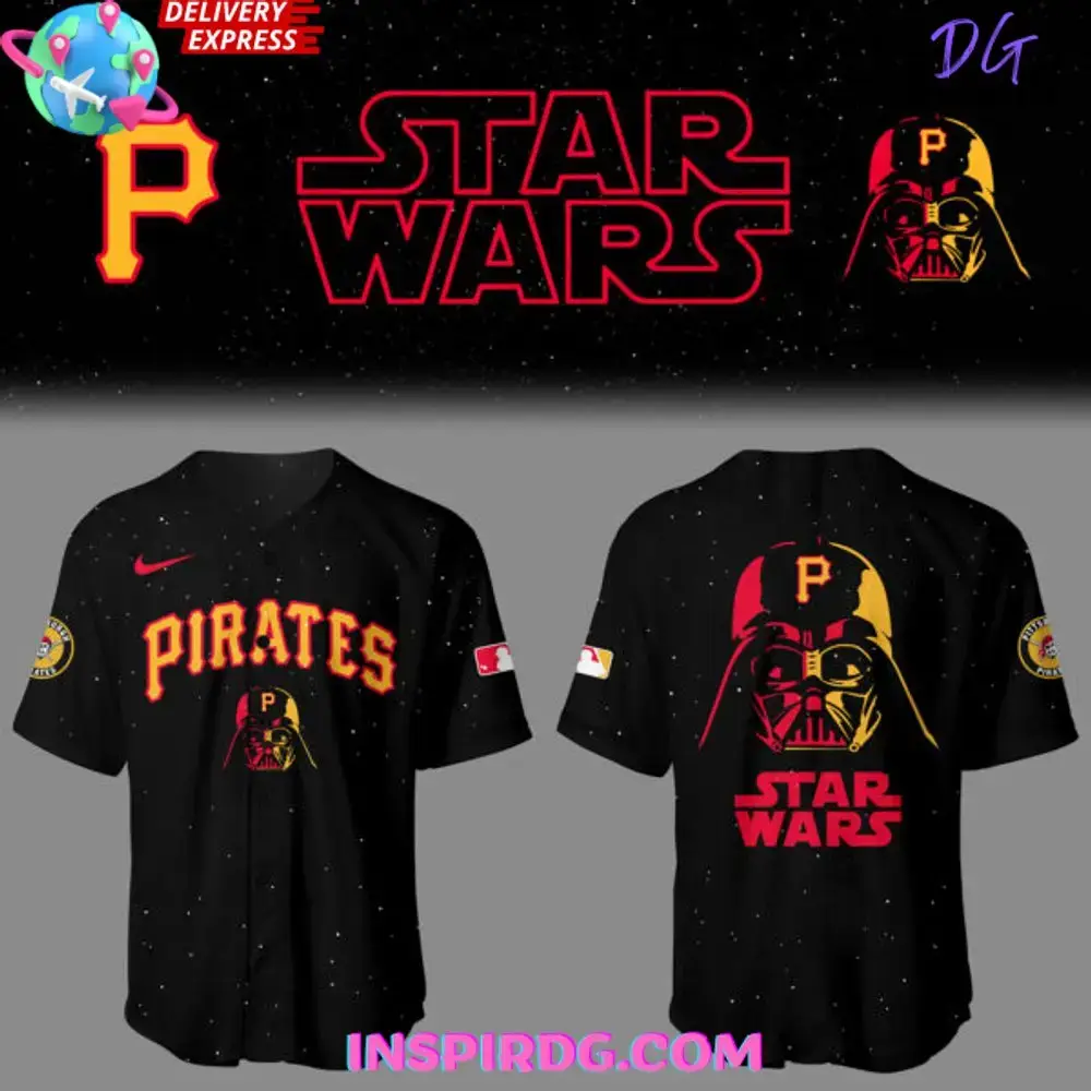 Pittsburgh Pirates X Star Wars Black Baseball Jersey Image