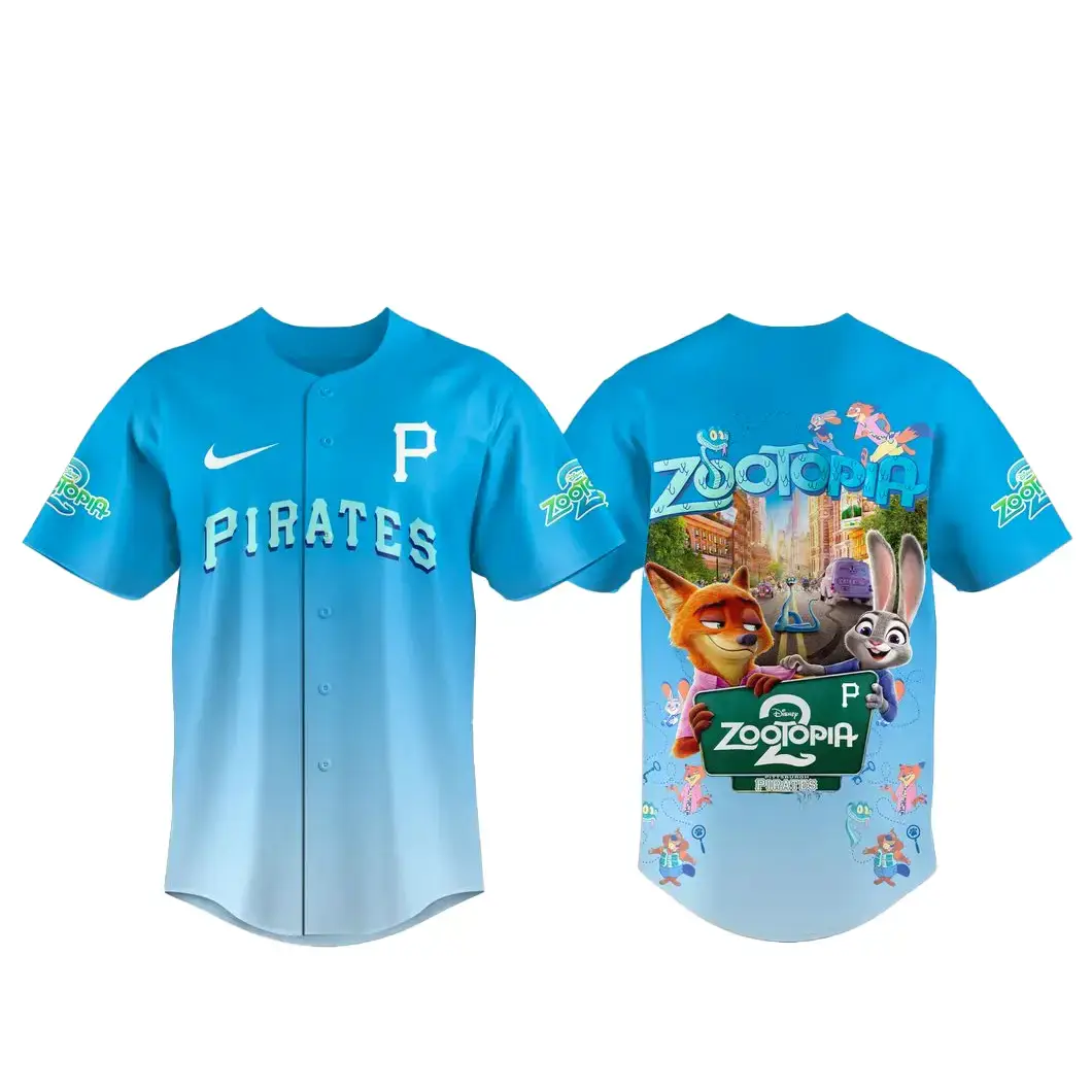 Pittsburgh Pirates x Zootopia 2 Baseball Jersey Image