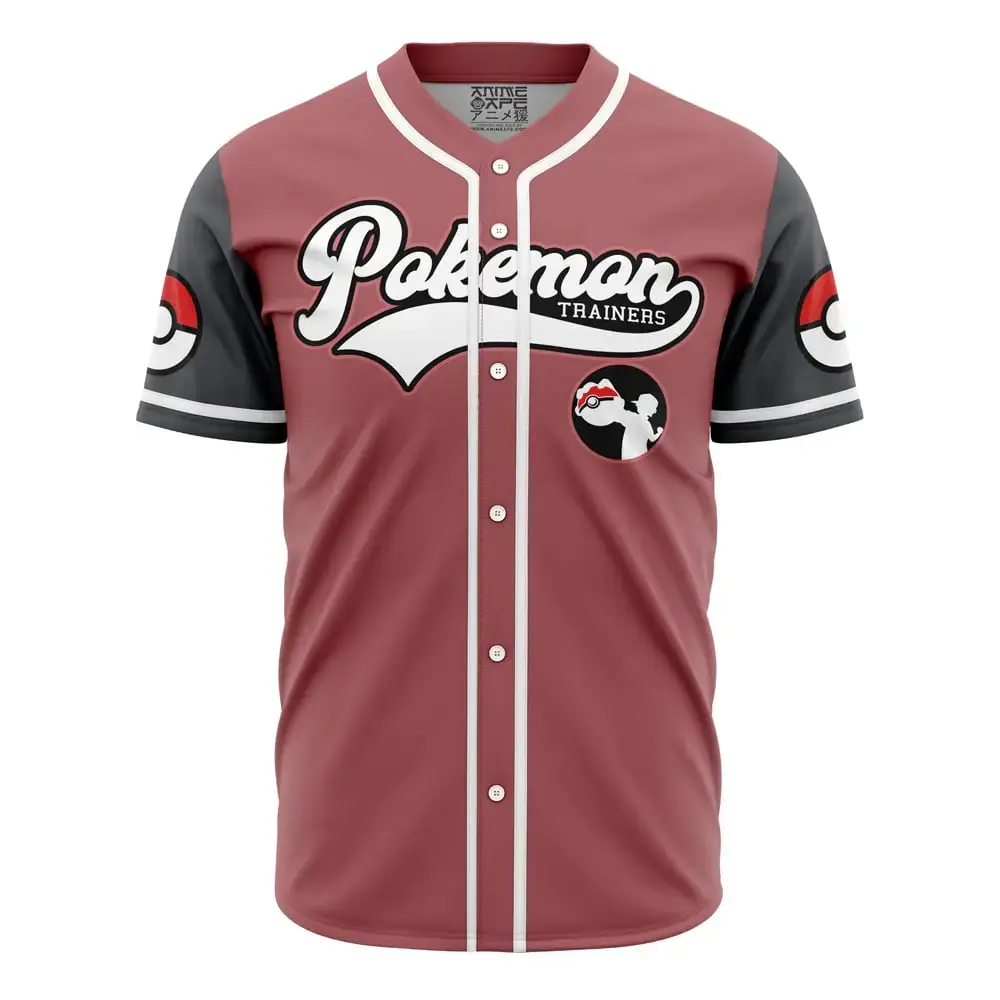 Pokemon Trainers Pokemon Baseball Jersey Image