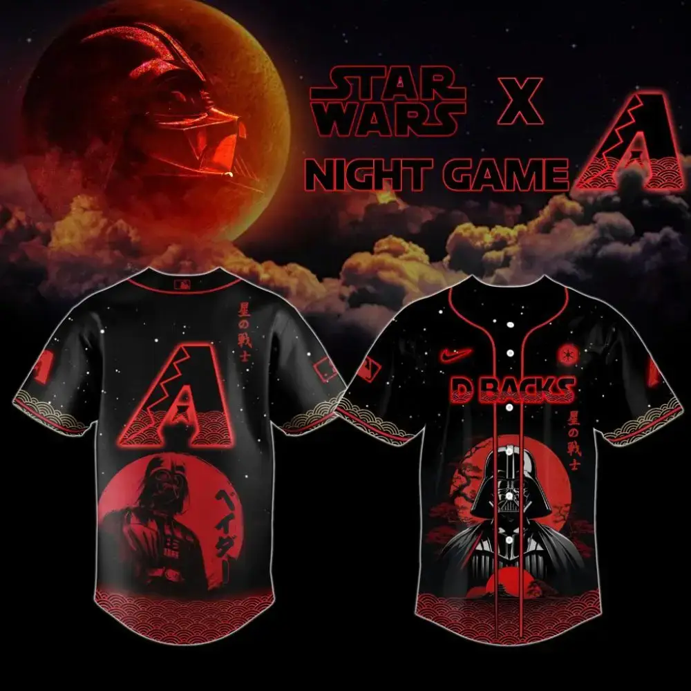 Premium Mlb Arizona Diamondbacks X Star Wars Custom Baseball Jersey Image