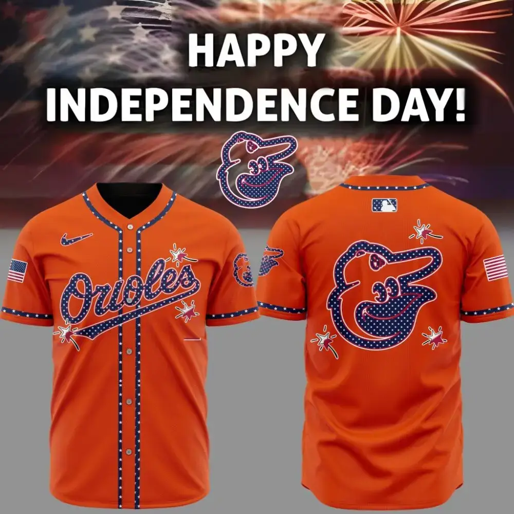 Premium Mlb Baltimore Orioles Happy Independence Day Custom Baseball Jersey Image