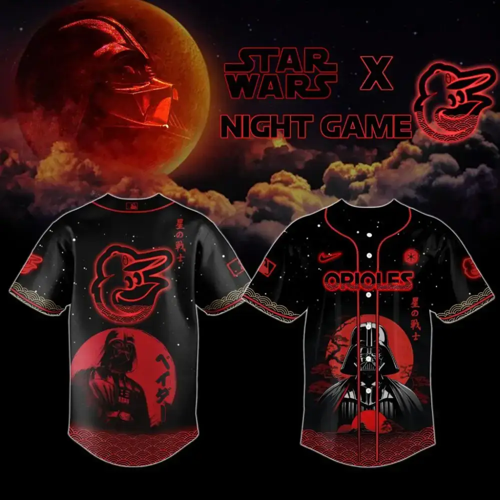 Premium Mlb Baltimore Orioles X Star Wars Custom Baseball Jersey Image