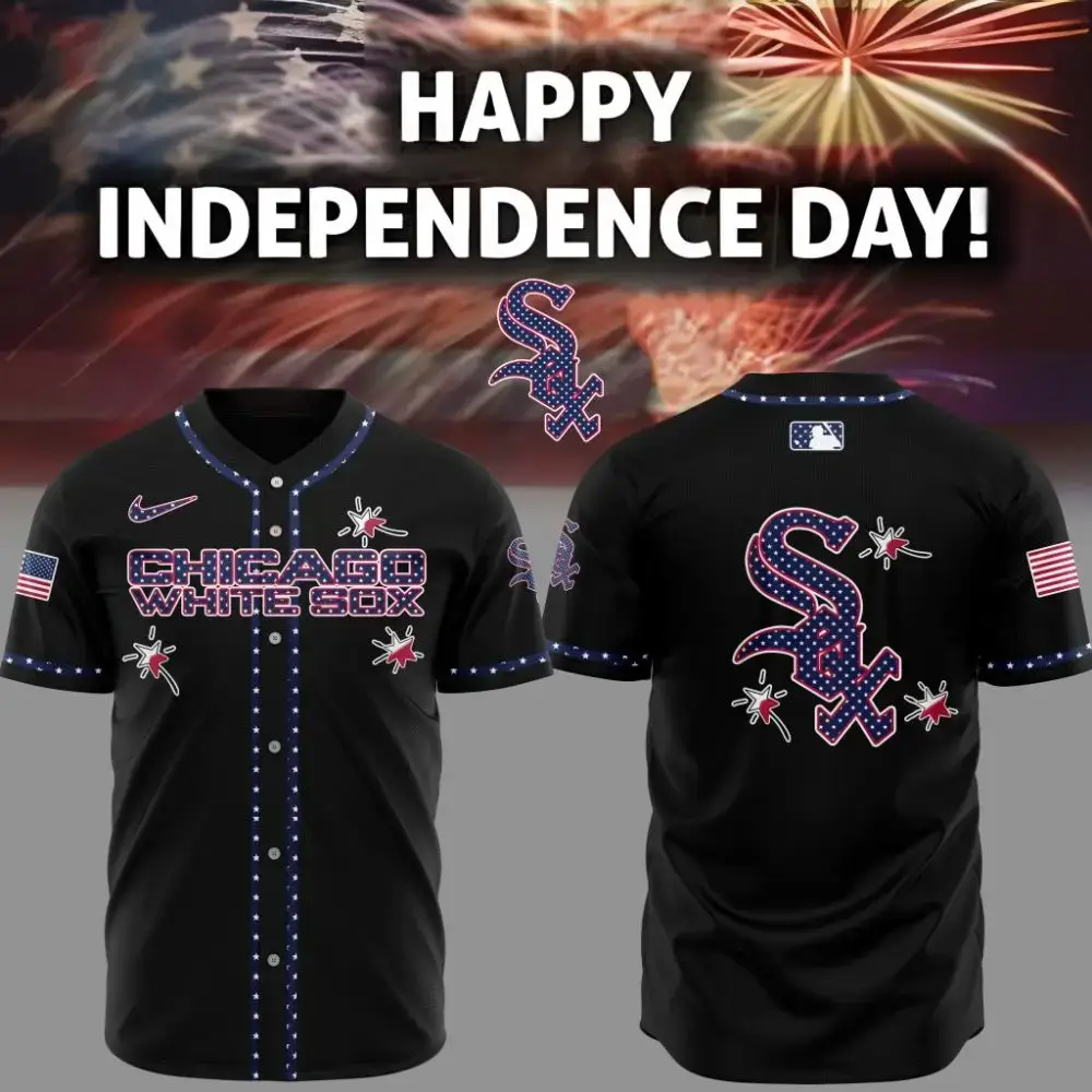 Premium Mlb Chicago White Sox Happy Independence Day Custom Baseball Jersey Image