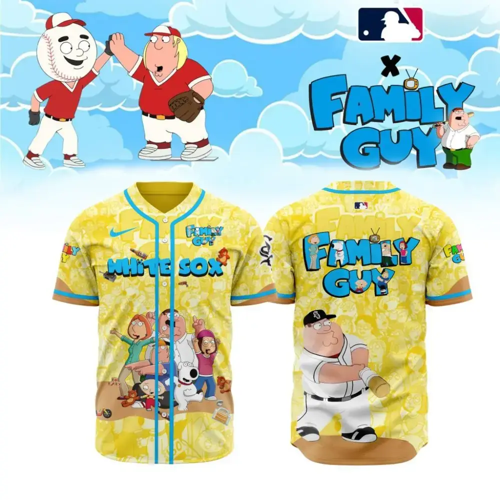 Premium Mlb Chicago White Sox X Family Guy Custom Baseball Jersey Image