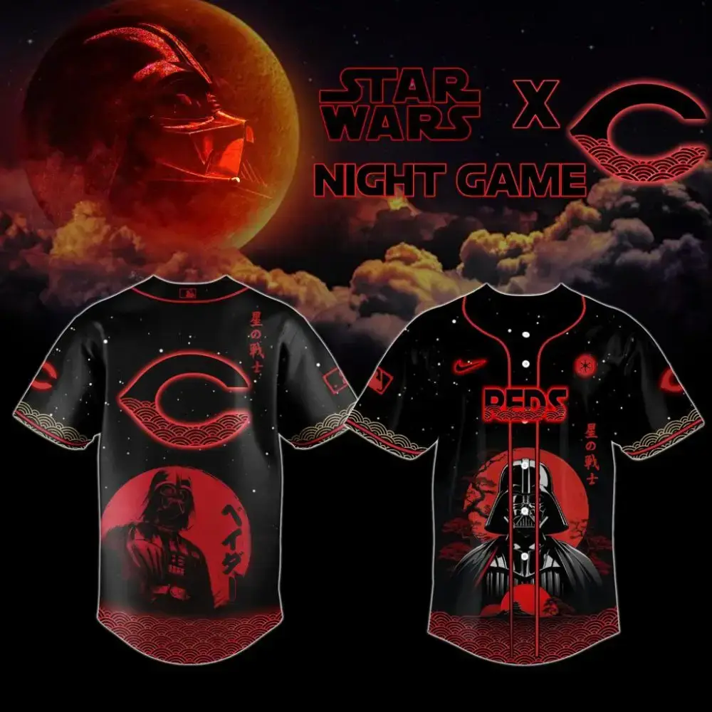Premium Mlb Cincinnati Reds X Star Wars Custom Baseball Jersey Image
