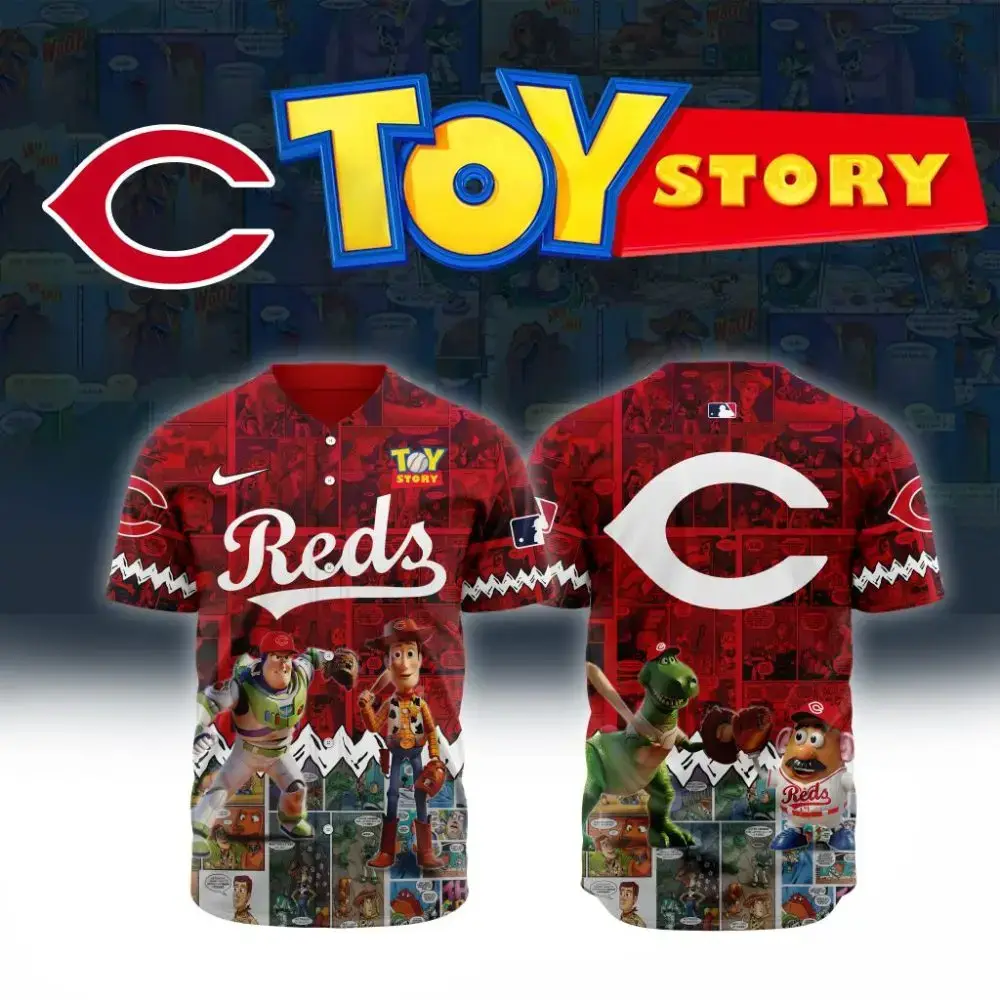 Premium Mlb Cincinnati Reds X Toy Story Custom Baseball Jersey Image