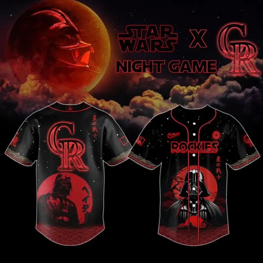 Premium Mlb Colorado Rockies X Star Wars Custom Baseball Jersey Image