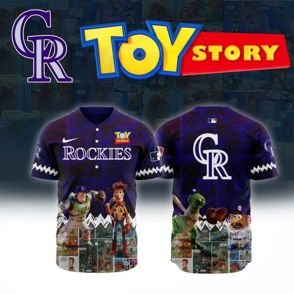 Premium Mlb Colorado Rockies X Toy Story Custom Baseball Jersey Image