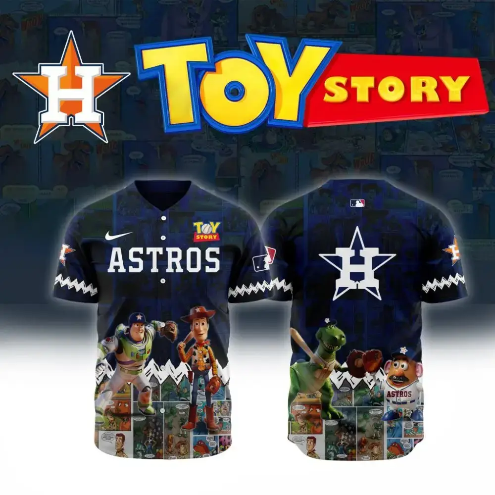 Premium Mlb Houston Astros X Toy Story Custom Baseball Jersey Image
