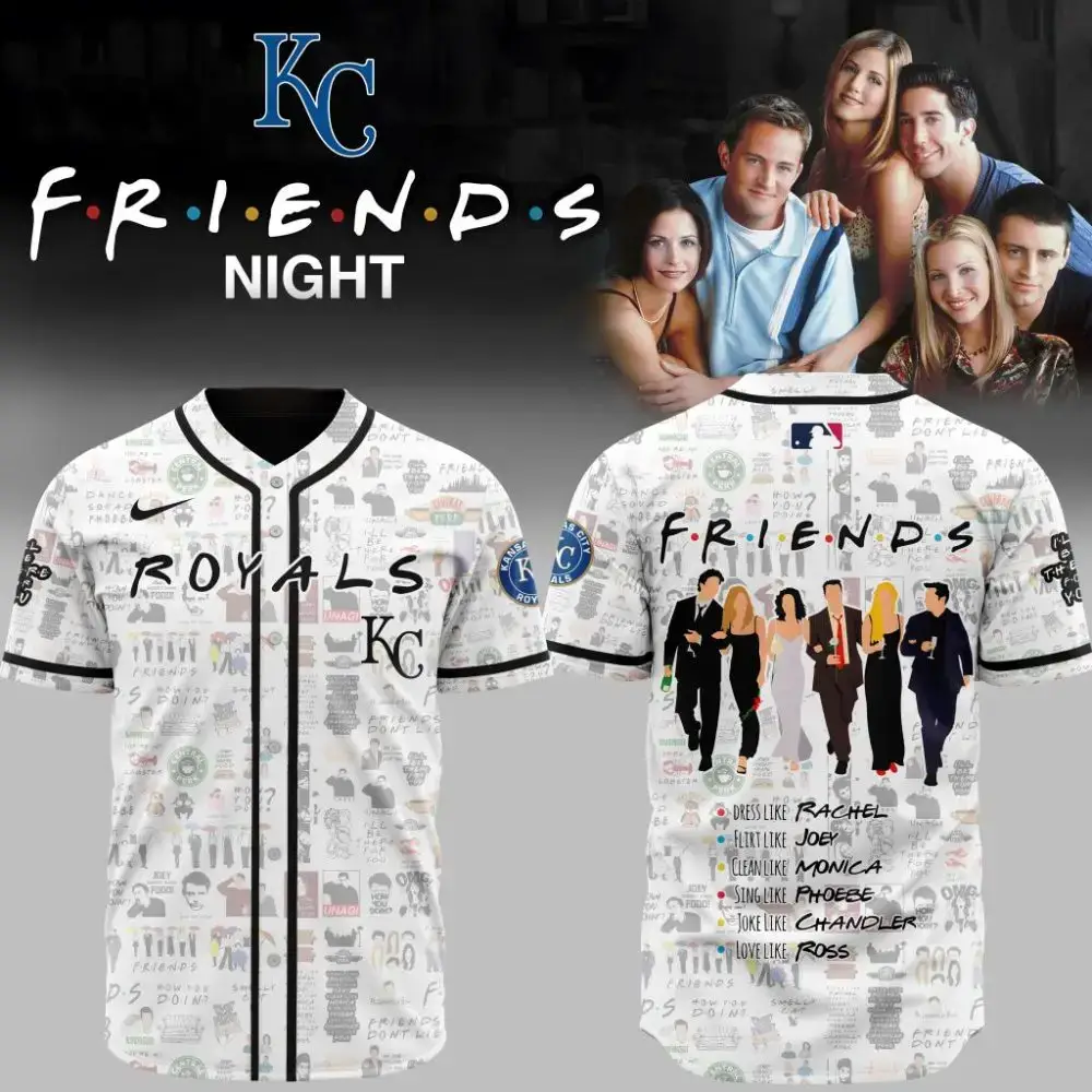 Premium Mlb Kansas City Royals X Friends Custom Baseball Jersey Image