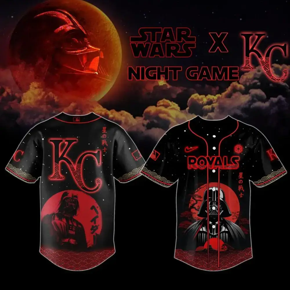 Premium Mlb Kansas City Royals X Star Wars Custom Baseball Jersey Image
