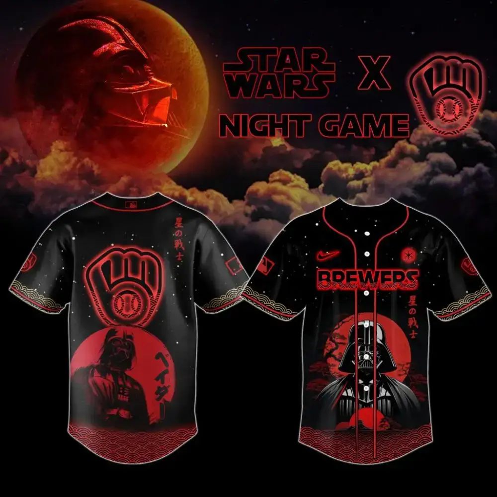 Premium Mlb Milwaukee Brewers X Star Wars Custom Baseball Jersey Image