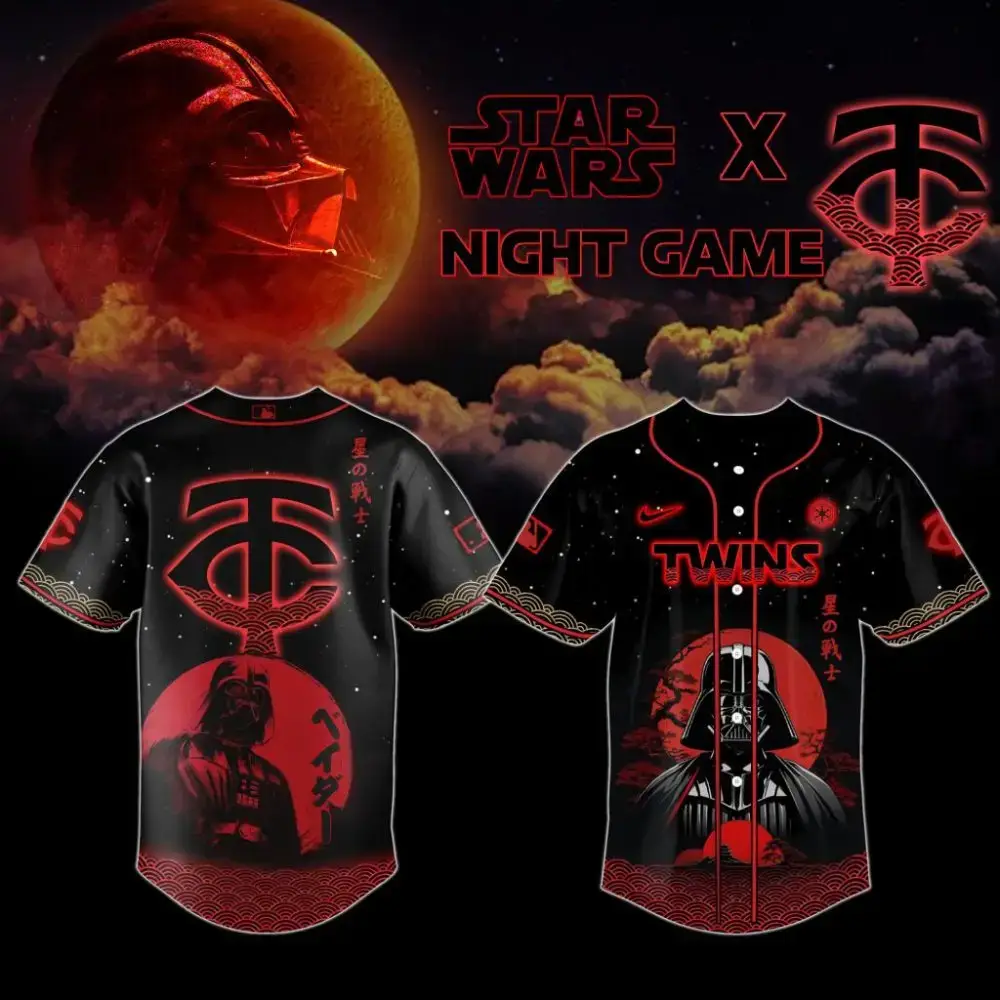 Premium Mlb Minnesota Twins X Star Wars Custom Baseball Jersey Image